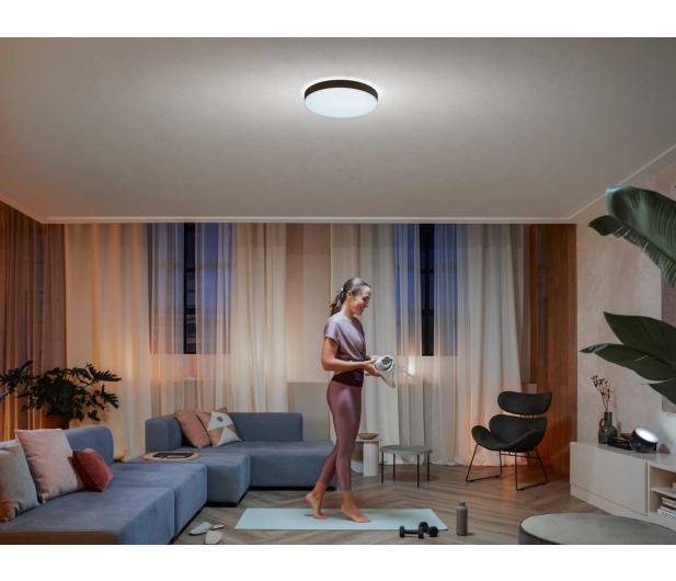 Philips Hue White ambiance Lampa sufitowa Enrave L (czarna) - 717654 - zdjęcie 7